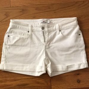 Vineyard vines white jean shorts